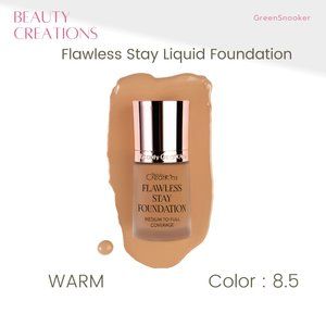 BEAUTY CREATIONS, Flawless Stay Liquid Foundation, Color,  # 8.5